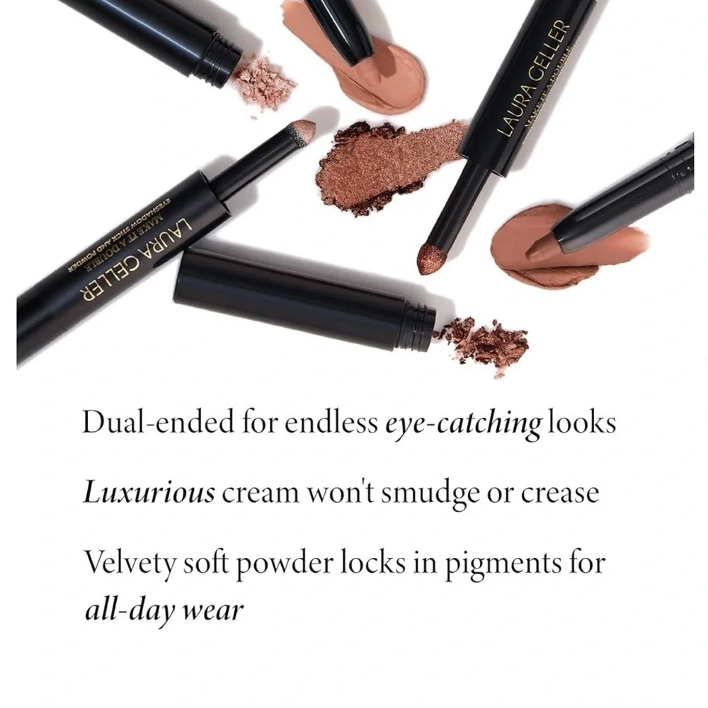 Laura Geller Make It Double Eyeshadowdow Sticker & Powder Shade Absinthe